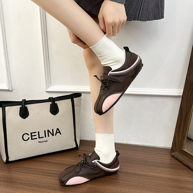 Femmes Velcro Chaussures de Ballet Casual