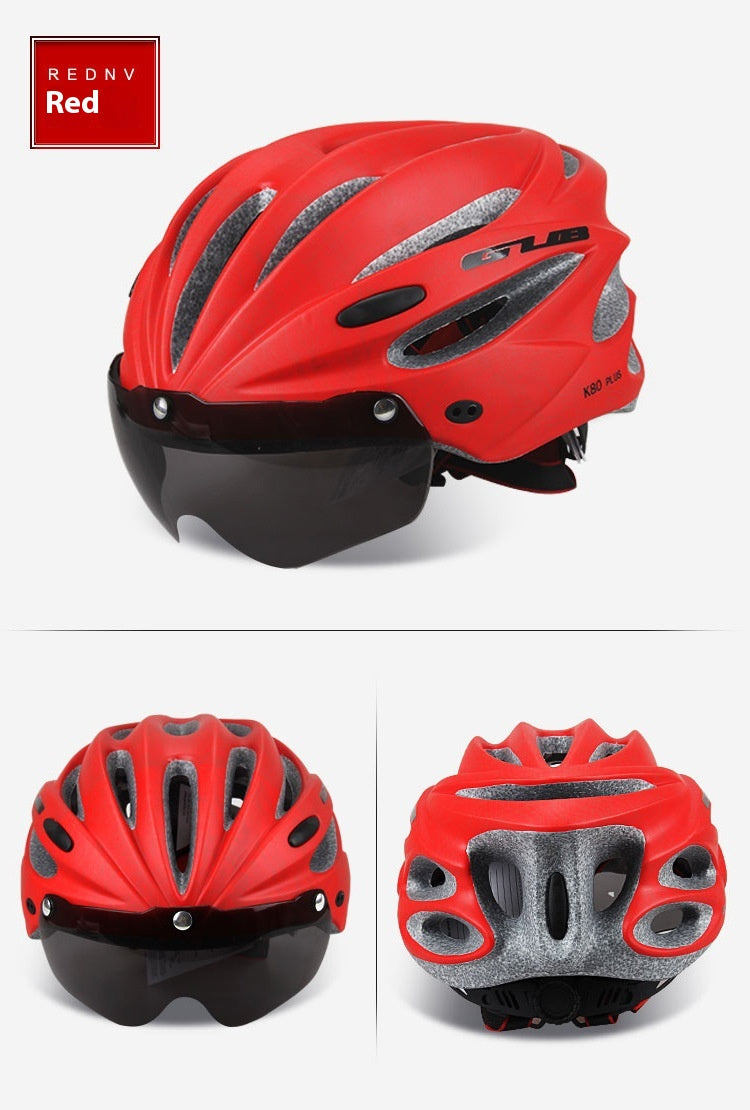 Casque d'équitation intégré VTT Gants magnétiques