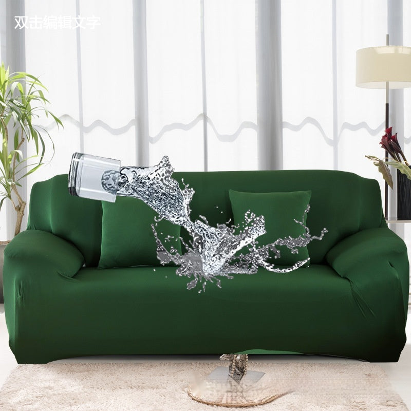 Solid Color Elastic Waterproof Sofa Couverture en soie de lait tout compris