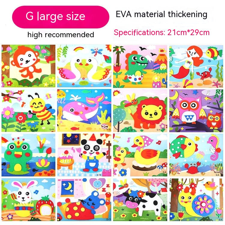 Stickers 3D imprimé créatif pour enfants