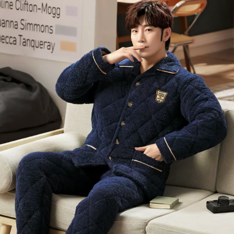 Costume de maison pour hommes de grande taille extra épais