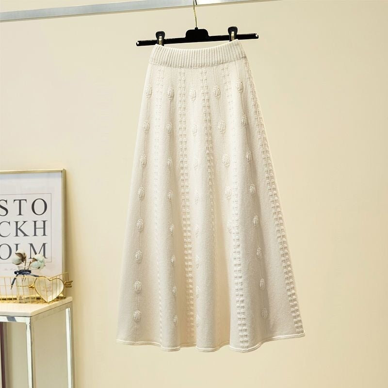 Jupe tricotée haute couture pour femmes