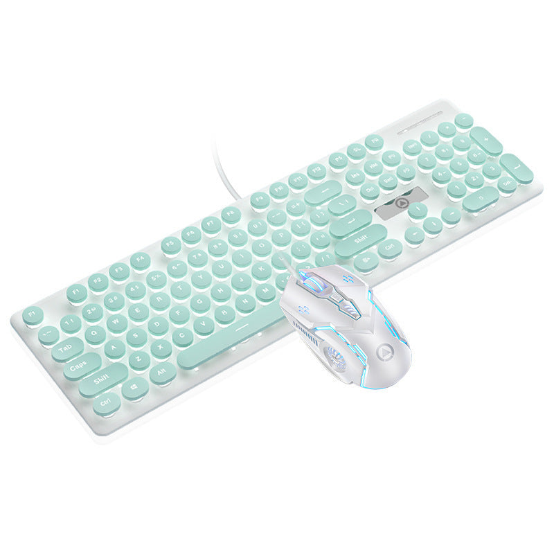 Punk Mechanical Keyboard Luminous Computer Notebook Accessories