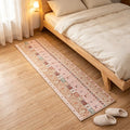 1pc style ethnique motif géométrique long tapis