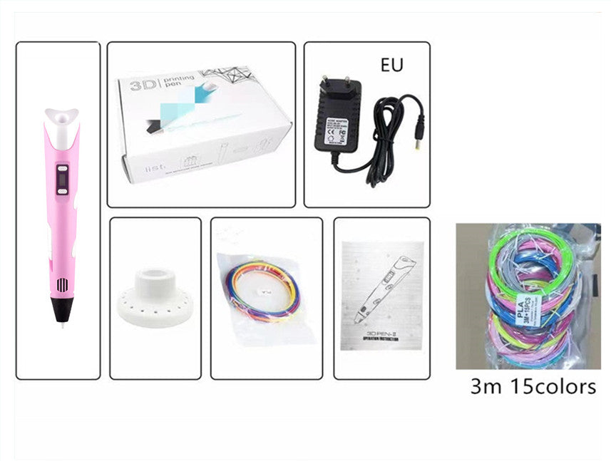Ensemble de jouets de brosses tridimensionnelles 3D pour enfants