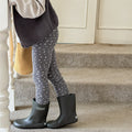 Pantalons élastiques brossés à base de pied de bouche serrée de bébé