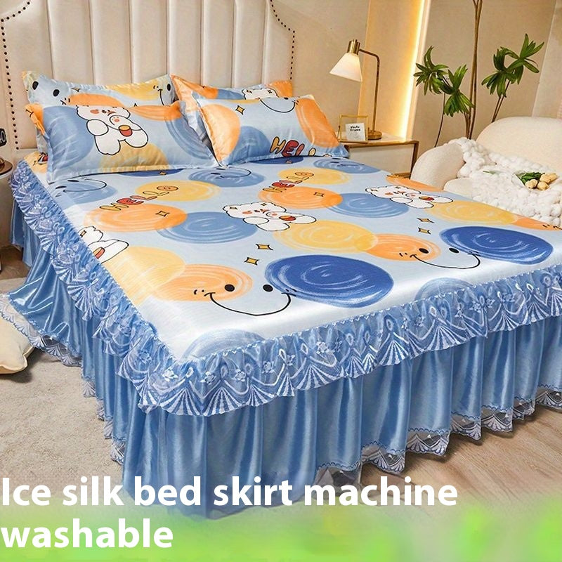 French Jupe Style Ice Silk Laved Cotton Cooling Mat