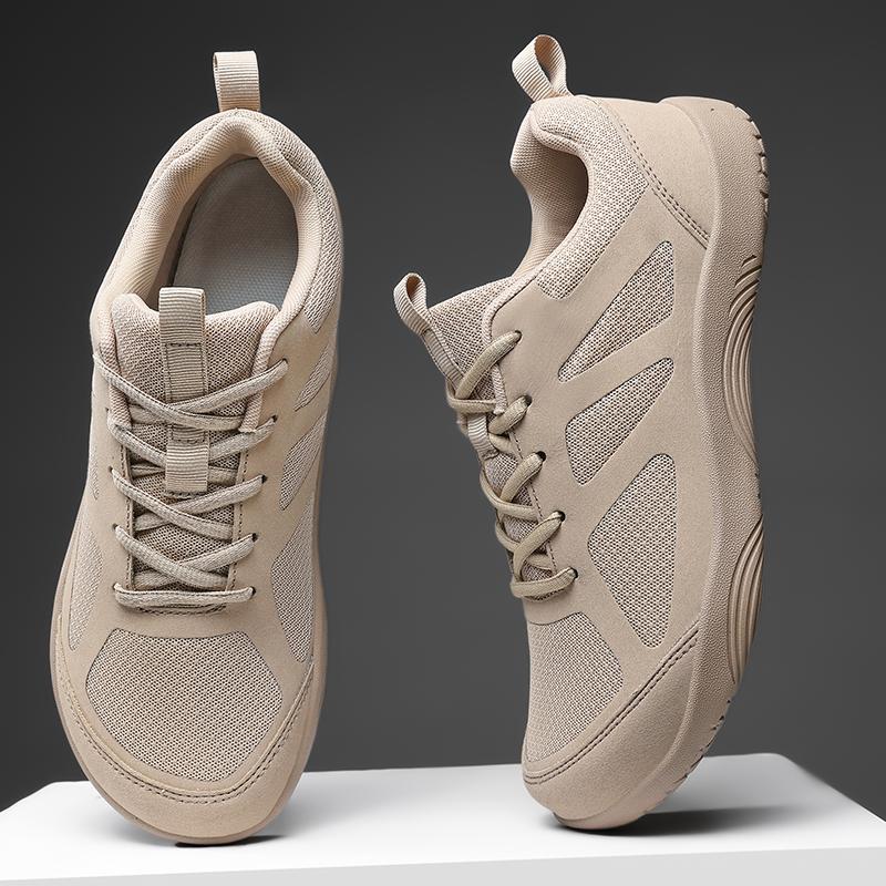 Sneakers à mailles respirables de plus grande taille avec une large boîte à orteils à usage extérieur