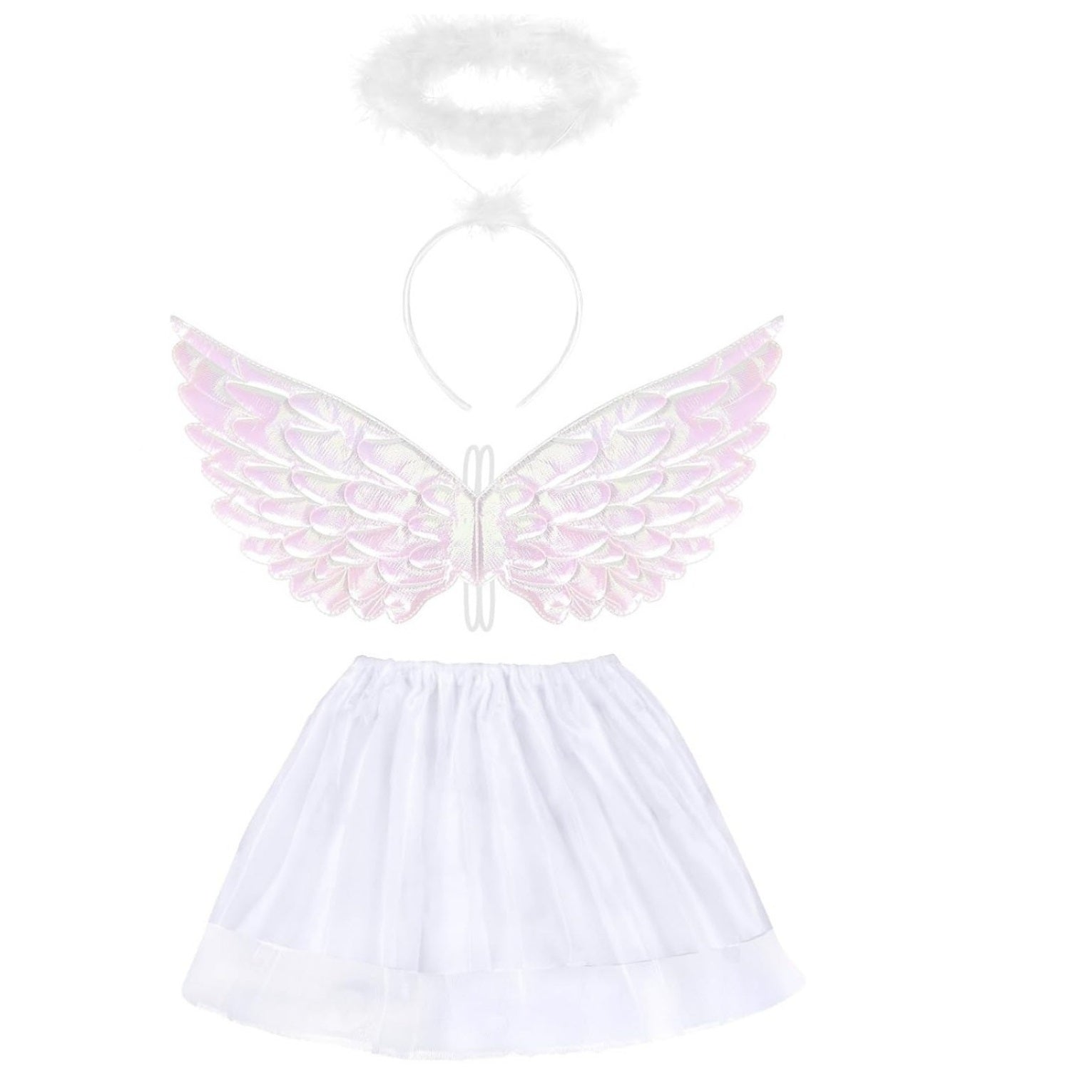 Ensemble de 3 accessoires déguisement Angel pour adultes
