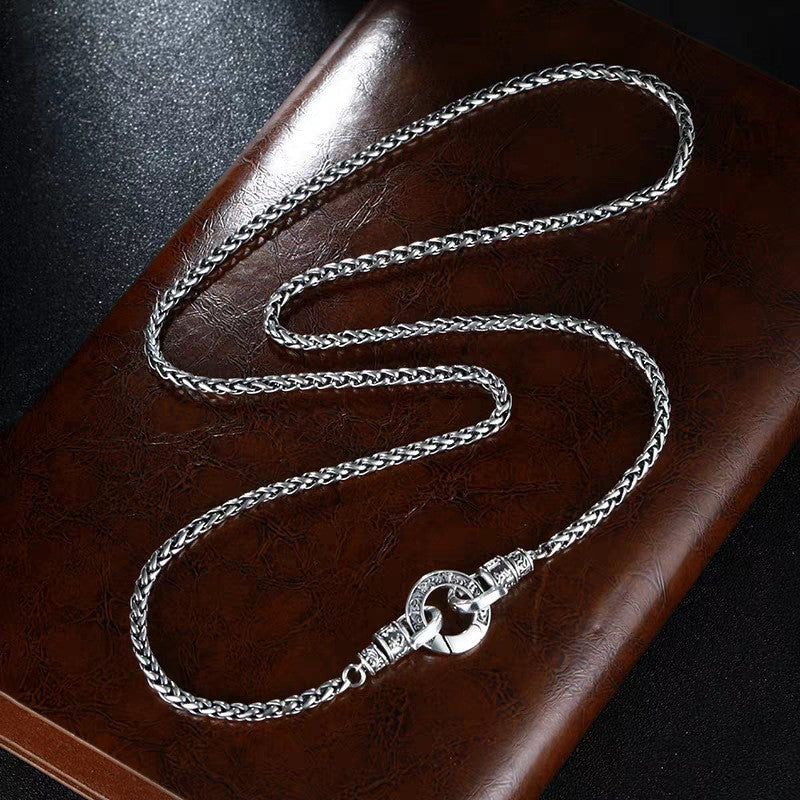 Hommes Personnalisé Collier Mantra à six caractères