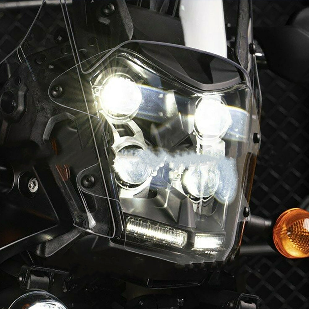 Feuille de protection en plastique de phare de moto Shell
