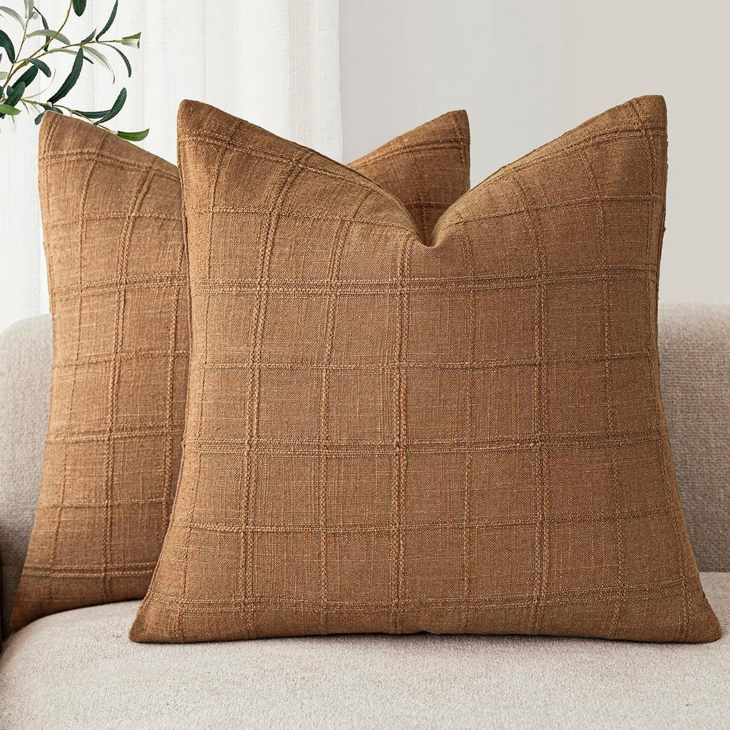 Coussins de canapé pour salon Chenille Plain en couleur solide