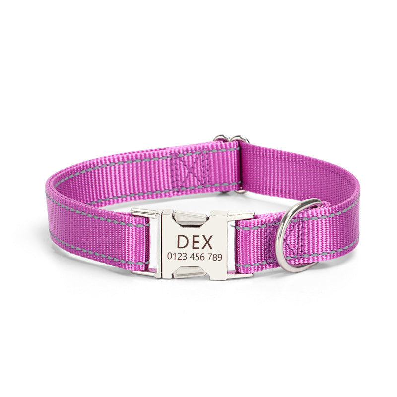 Reflective Nylon Rope Dog Collar