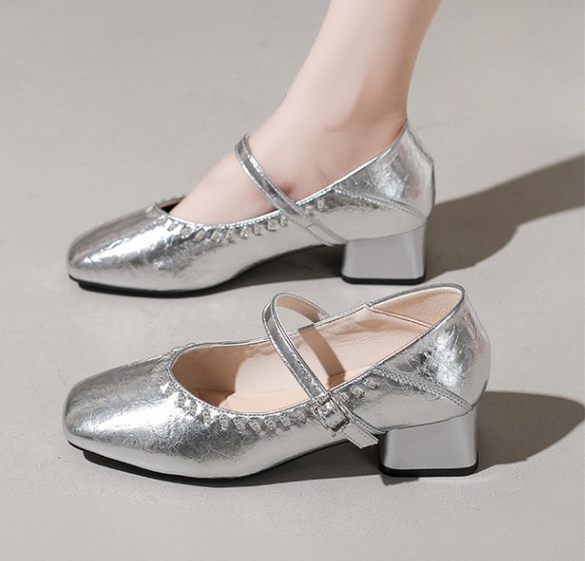 Women's Two-Way Rhinestone Strap Mary Janes