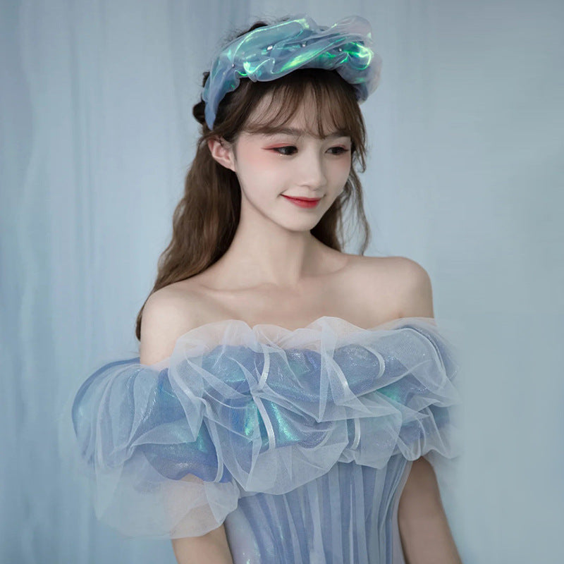Soirée Gown pour les femmes Haze Blue Fairy