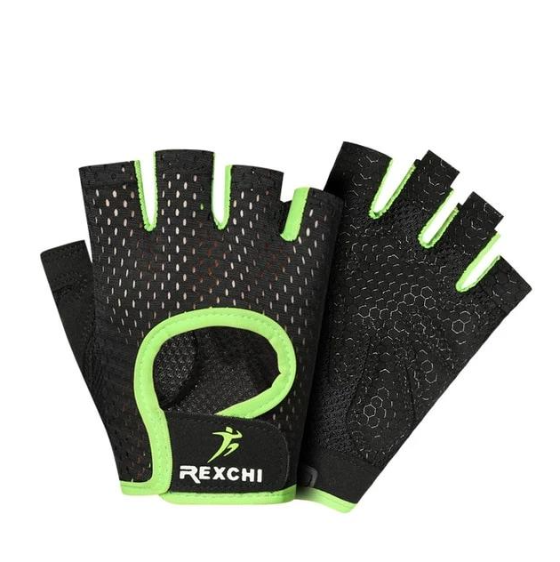Cyclisme papillon Mesh respirant mince fitness gants demi-doigts