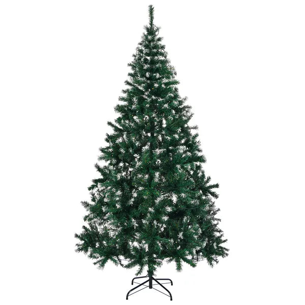 7 FT Arbre de Noël artificiel enneigé avec bricolage 150 lumières chaudes