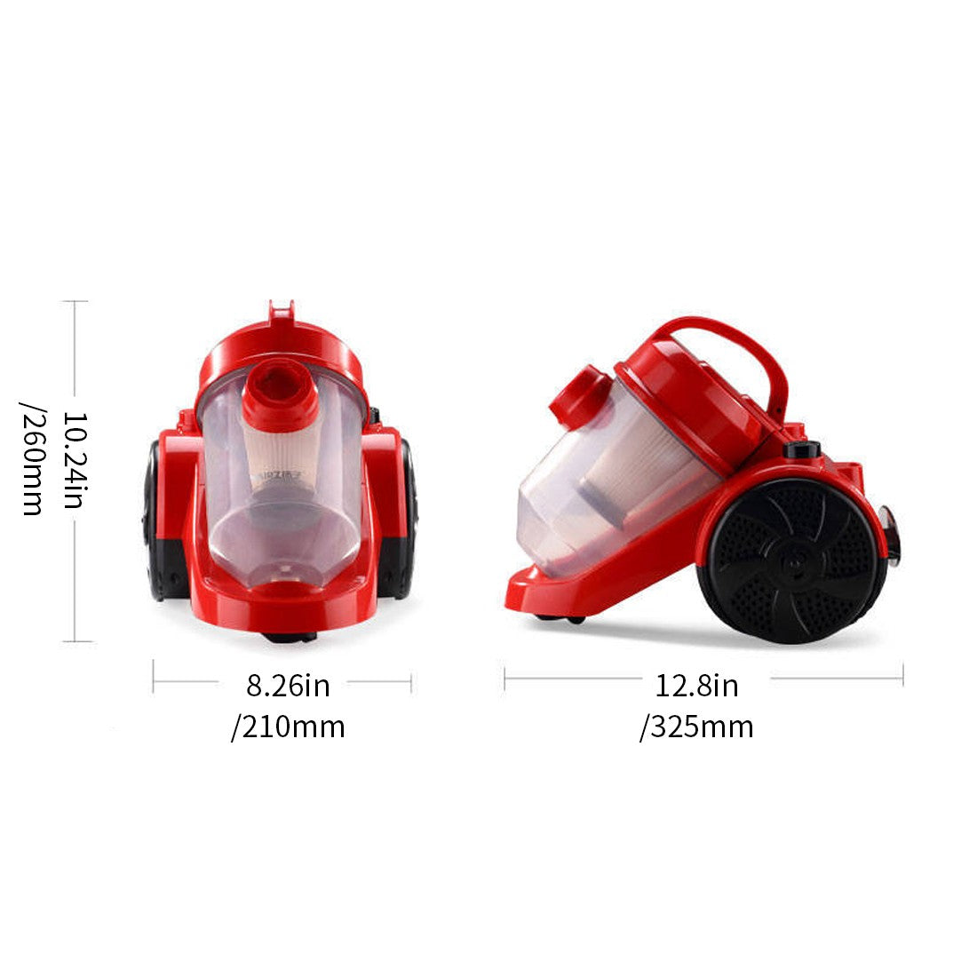 9PCS Red Black Multifunction Vacuum Dust Detector with UK Motor