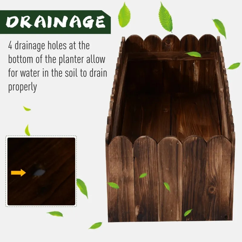 Coffret de planteur surélevé en bois