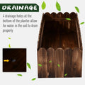 Coffret de planteur surélevé en bois