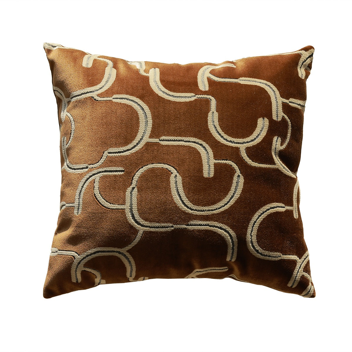 Coussin de canapé brun Couverture Lombaire Oreiller