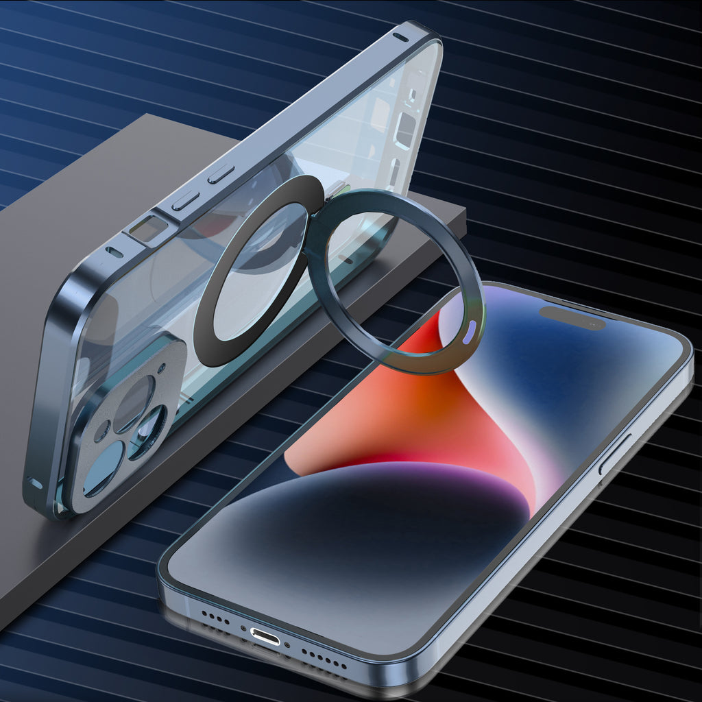 Boîtier de téléphone pliant magnétique transparent