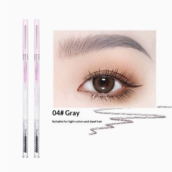 Crayon de sourcils naturel à longue durée d'étanchéité ultra-fine à double extrémité