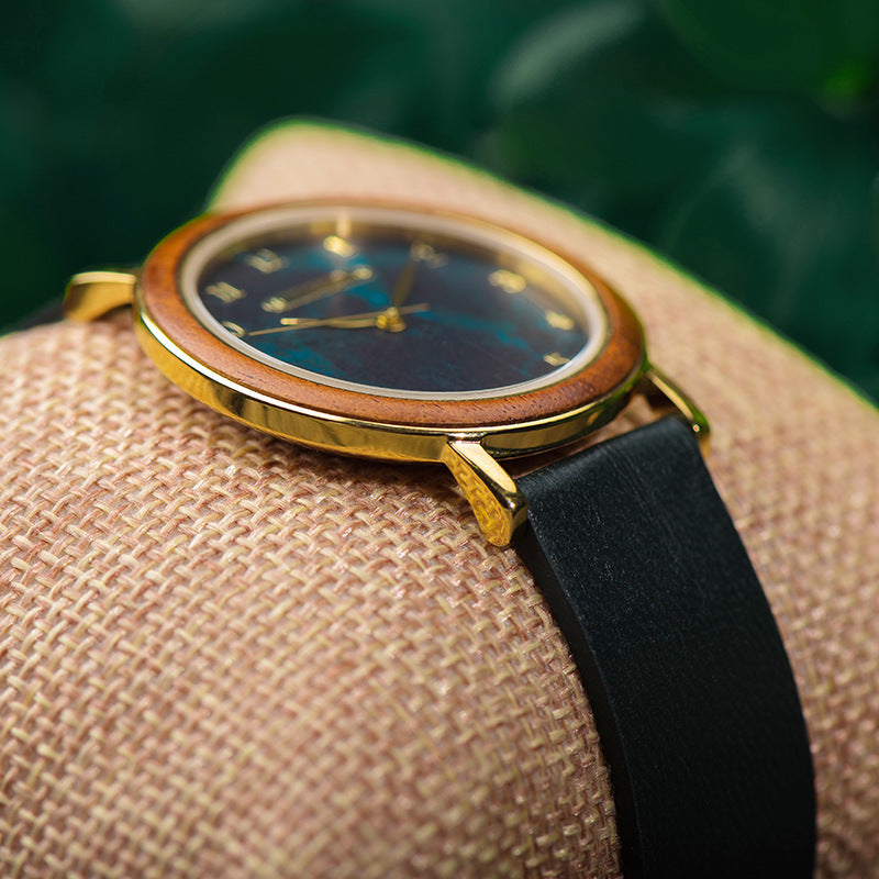 Hommes et femmes Minimalist Montres en bois