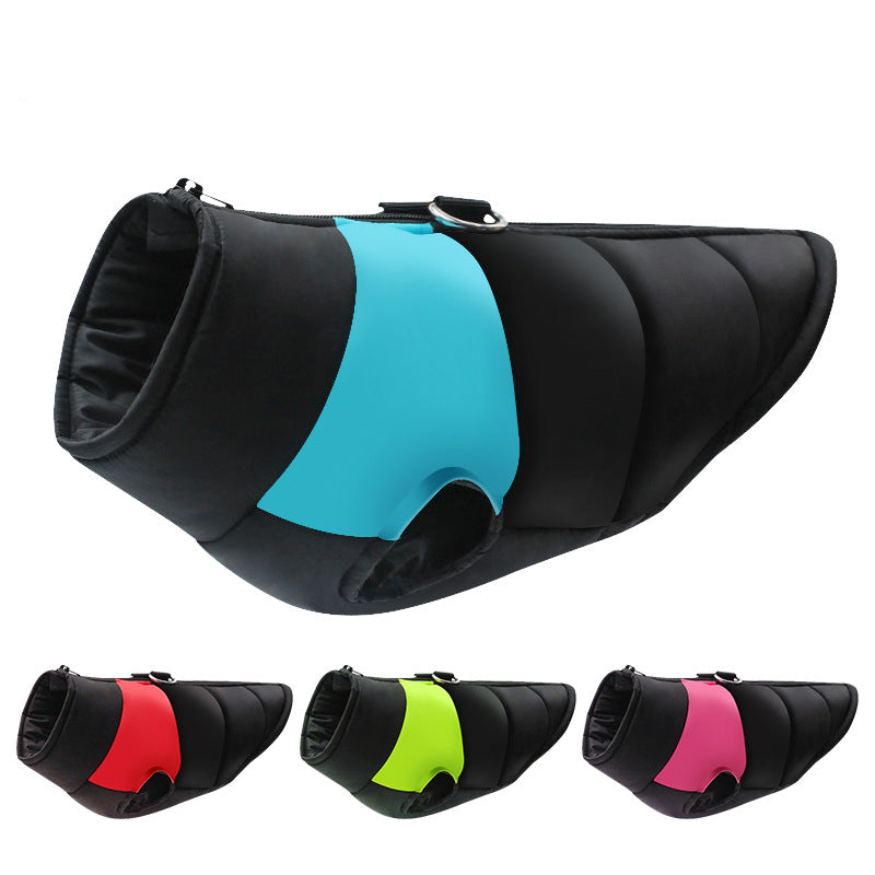Hiver chaud vêtements pour animaux de compagnie imperméable chien rembourré Vest Zipper Veste pour petit Lar moyen