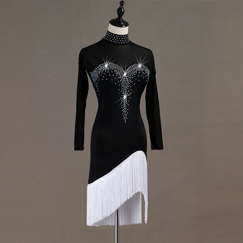 OCTLQ105 Latine femme porter Samba concours robes de danse