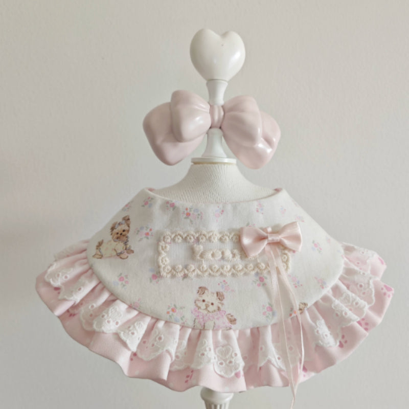 Écharpe en dentelle mignonne avec une décoration Bow