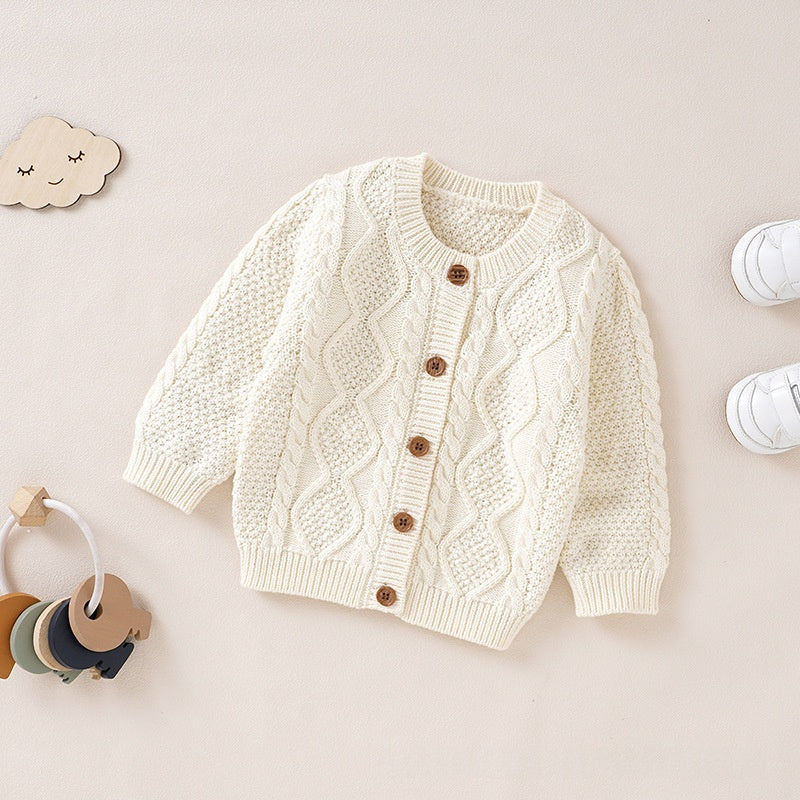 INS Springautumn Baby Minimalist Artistic Chandail Cardigan
