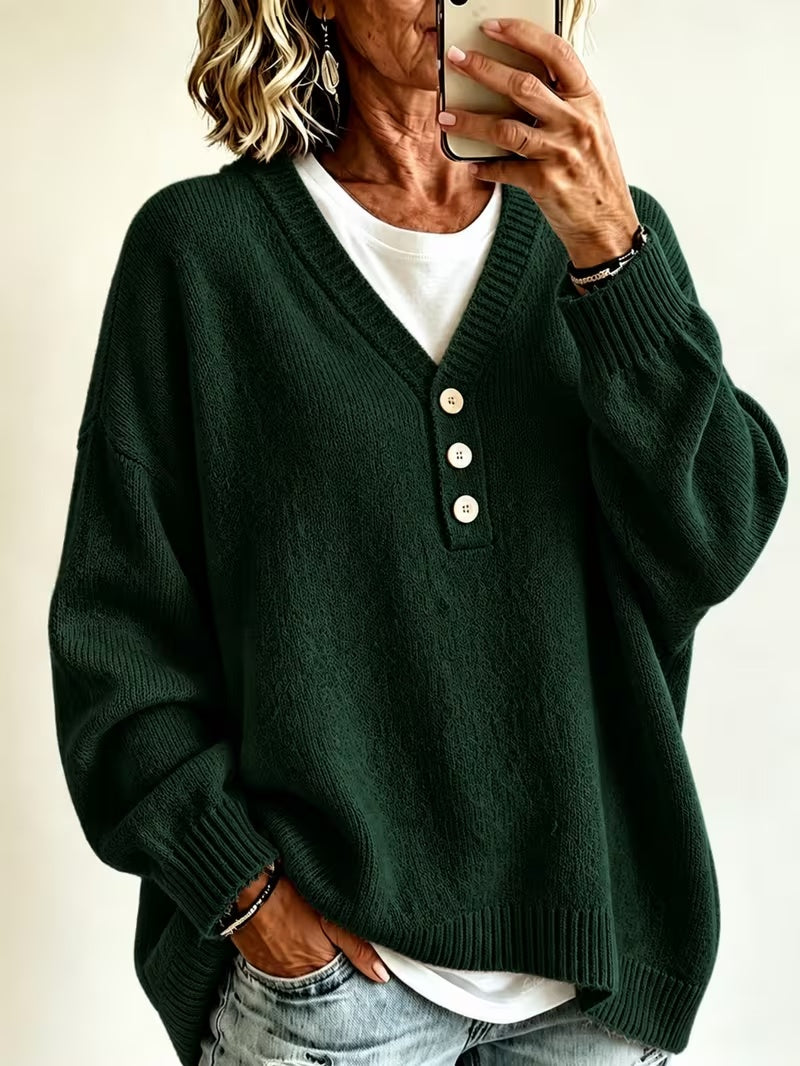 Pull de mode décontracté de couleur solide