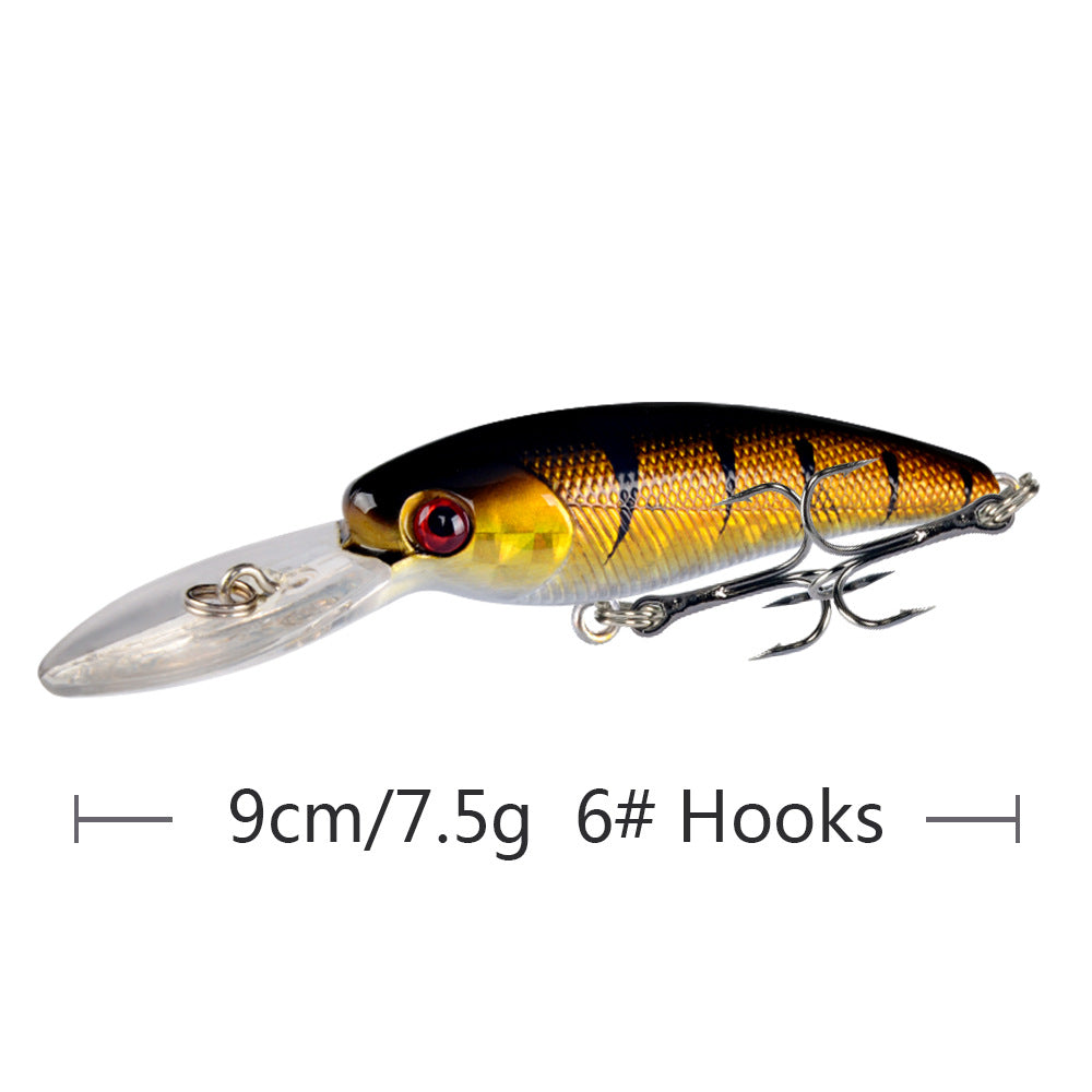 10 Couleur Minorua Bait Plastic Biomimetic Fausse Fausse Bait