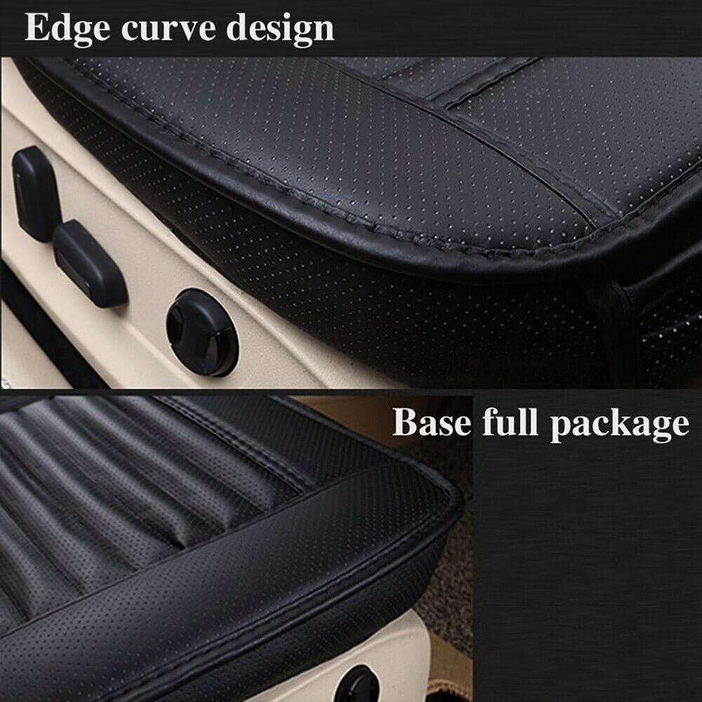 1Pcs 3D voiture couverture de siège avant tapis de coussin en cuir PU plein surround