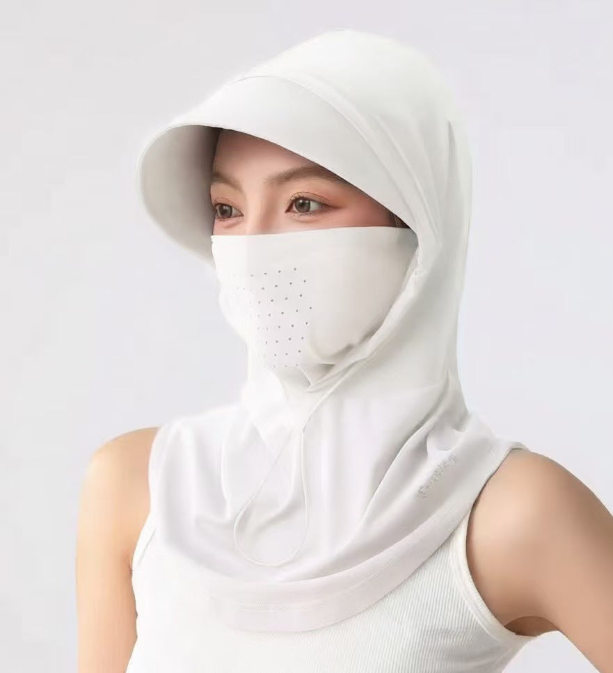 Masque visage écran solaire avec Hood Protection UV pleine face