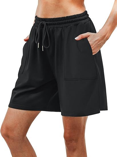 Été de printemps Européen et short de sport occasionnel à haute portée pour femmes avec pocké drawstring