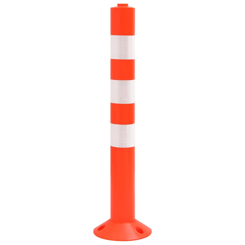 Bollards, 10 pièces, avec chaîne, 75 cm