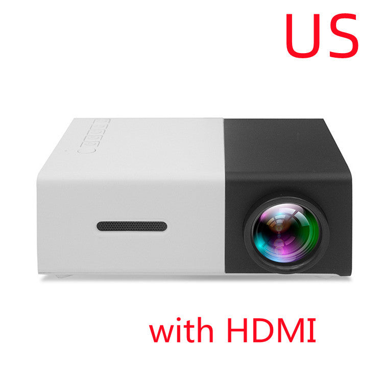 Projecteur portable 3D Hd Led Home Théâtre Cinéma HDMI compatible avec Usb Audio Projecteur Yg300