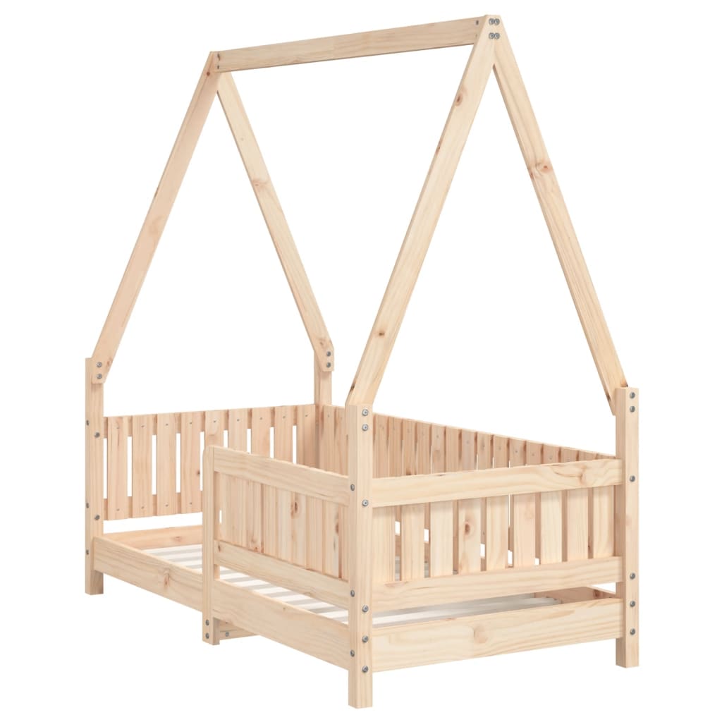 Lit pour enfants Bois de pin massif Lit pour enfants Bois de pin massif