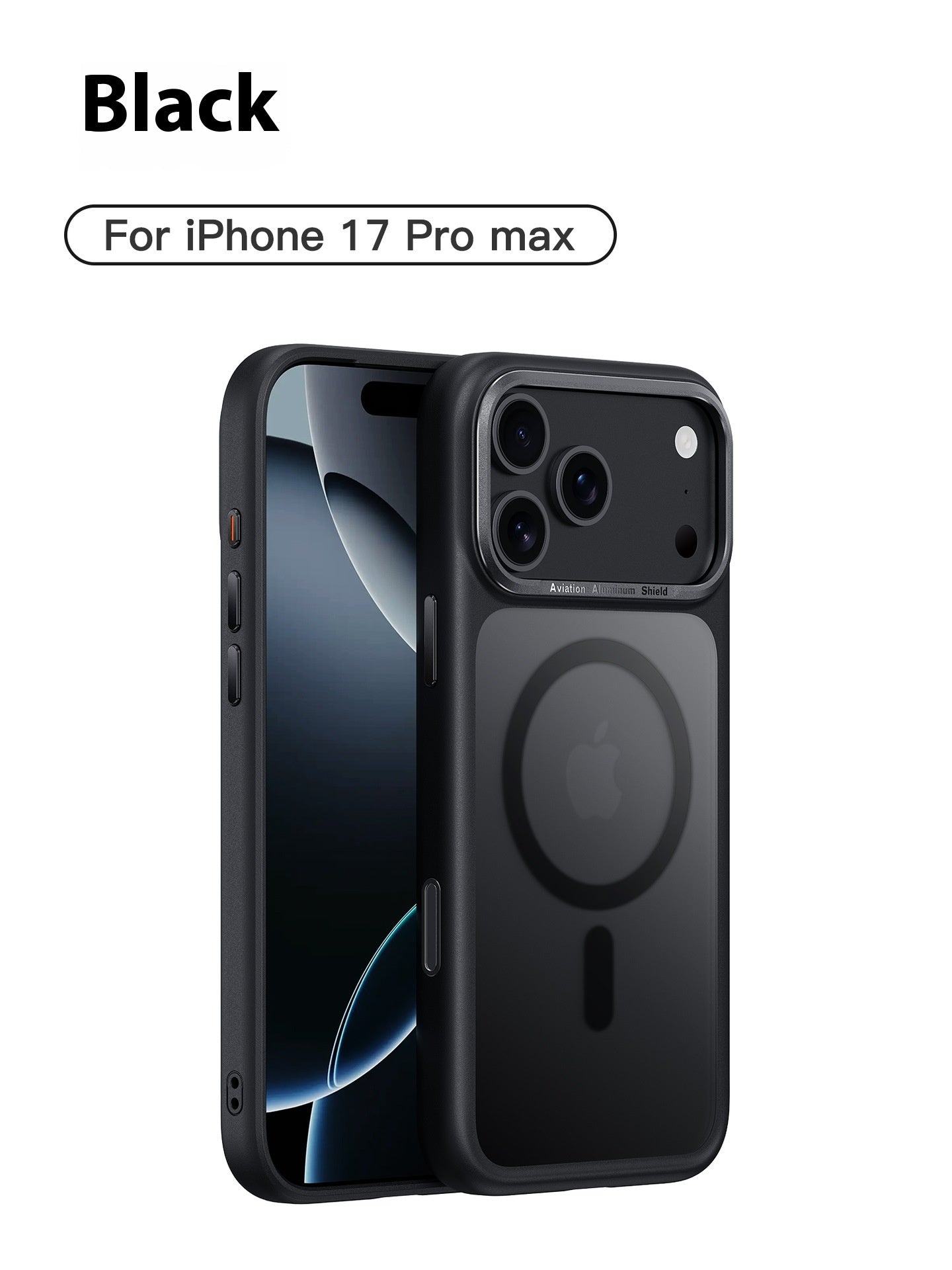 Boîtier de protection pour téléphone portable Shell anti-retour avec bouton magnétique gelé