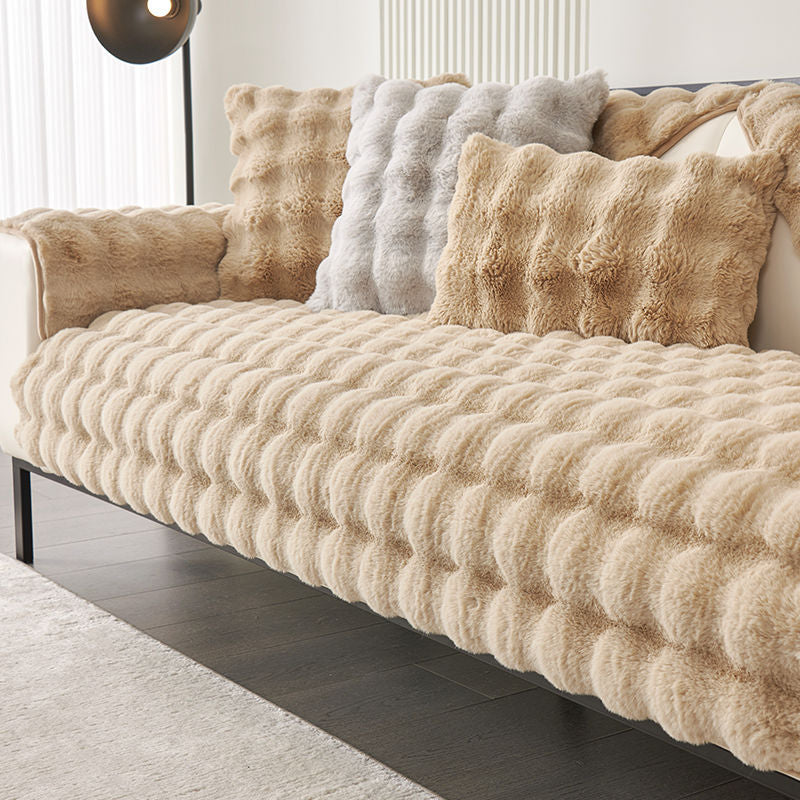 Lapin en peluche Canapé Coussin d'hiver Épaisseur polaire Simple