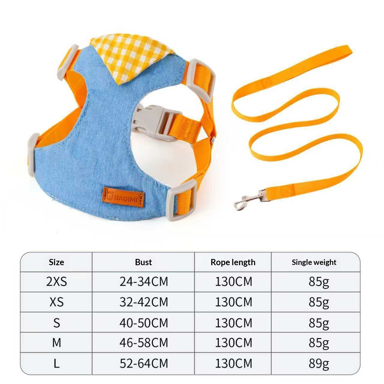 La ceinture de poitrine de chiot n'est pas serrée