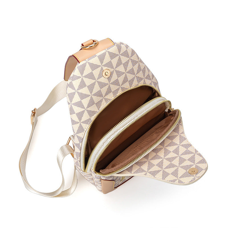 Crossbody homme Grande capacité Retro sac thoracique portable