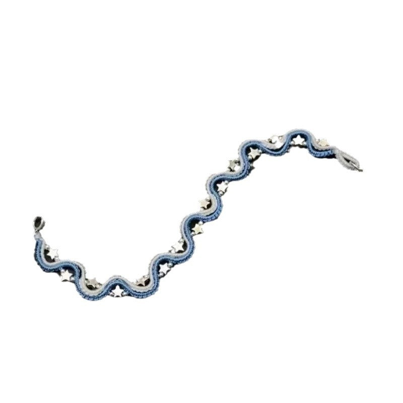 Ciel étoilé et flocons de neige s'entremêlent pour former un bracelet et un clavicule de style chinois Nec