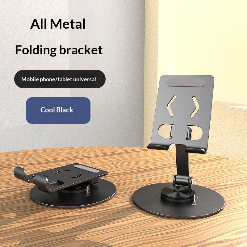 Tablette en alliage d'aluminium de bureau et support de téléphone avec conception rotative et pliante