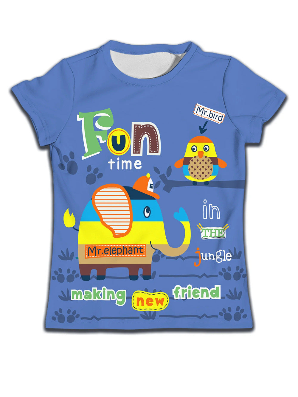 Enfants T-shirt garçon Vêtements Casual Soft T-shirt mignon Cat dessin animé