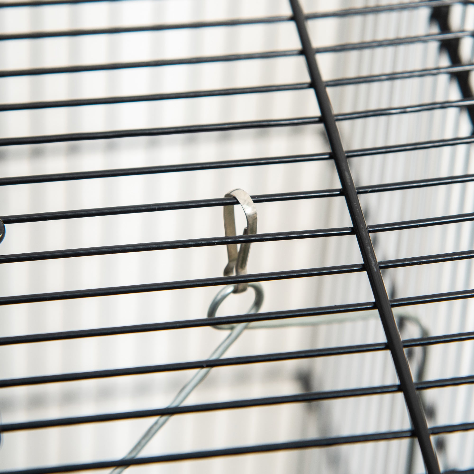 Cage d'oiseau intérieur en métal de 45 pouces
