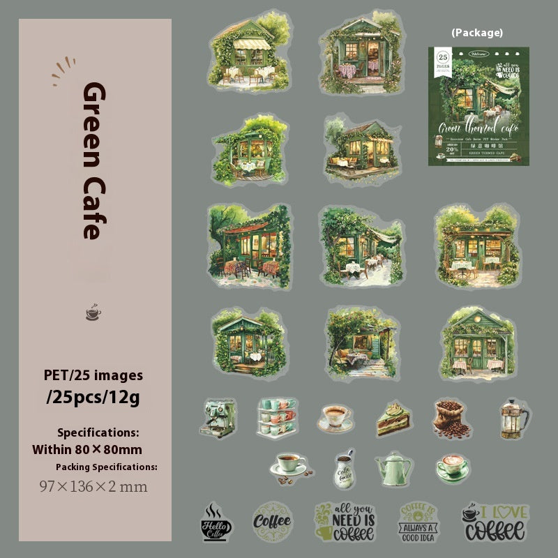 Encounter Cafe Série Sticker Hand Account Package