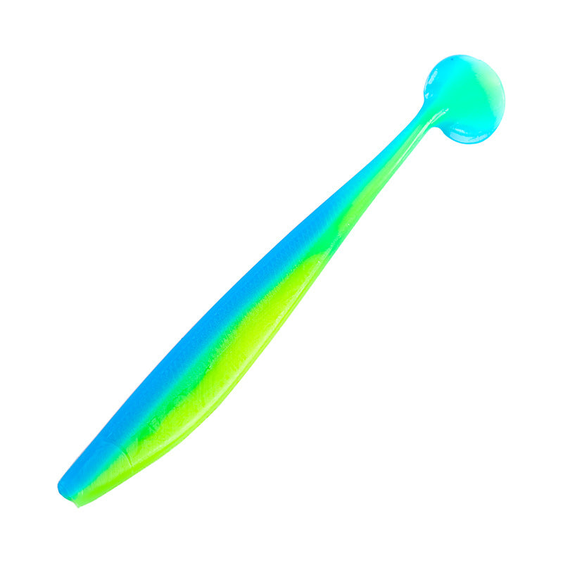 T-tail bicolore Bionic doux Lure avec l'odeur de poisson